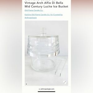 Vintage alfi di bella lucite ice bucket for Anthropologie home